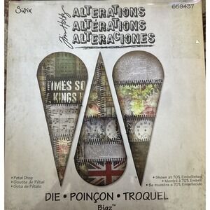 Sizzix Petal Drop Bigz Die 659437 by‎ Tim Holtz  (New & Retired)